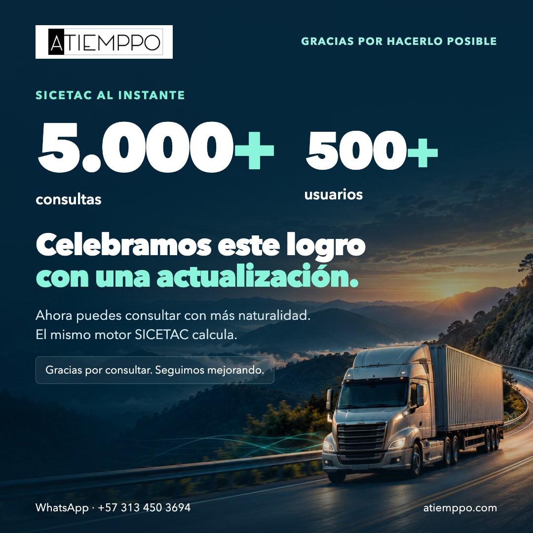 SICETAC al Instante de ATIEMPPO celebra más de 5.000 consultas y 500 usuarios con una actualización para consultar con más naturalidad